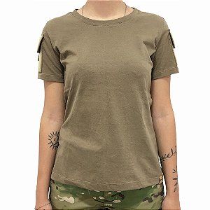 Camiseta Combat Feminina Aliança Militar - Coyote