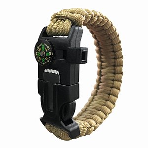 Pulseira Tática Paracord Aliança - Coyote