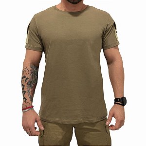 Camiseta Combat Masculina Rapina Militar - Coyote