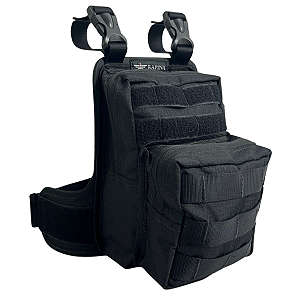 Bornal de Coxa Police Preto - Rapina Militar