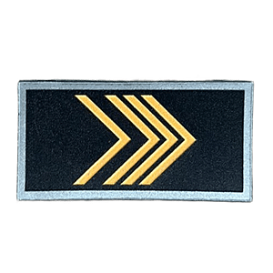 Insígnia Emborrachada Segundo Sargento Dourado (Vulcanizada) - PMSC