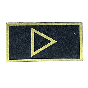 Insígnia Emborrachada Subtenente Dourado (Vulcanizada) - PMSC