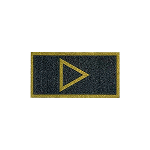 Insígnia Emborrachada Subtenente Dourado (Vulcanizada) - PMSC