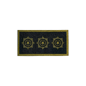Insígnia Emborrachada Coronel Dourado (Vulcanizada) - PMSC