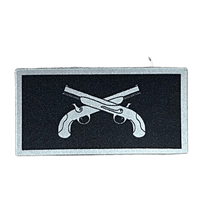 Insígnia Emborrachada Bucaneira Prata (Vulcanizada) - PMSC