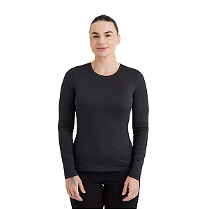Blusa Segunda Pele Thermo Feminina Invictus - Preta
