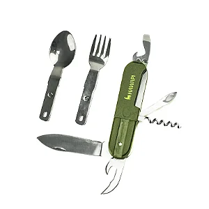 Conjunto de Talheres Verde 8 em 1 - Hawapi