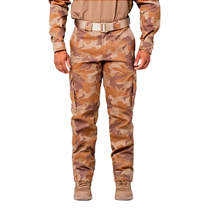 Calça Operacional Masculina CAMUFLADA PPT Caqui (FLEX) - PMSC
