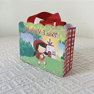 Sacola personalizada chapeuzinho vermelho