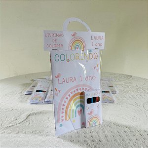 Livrinho de colorir arco iris