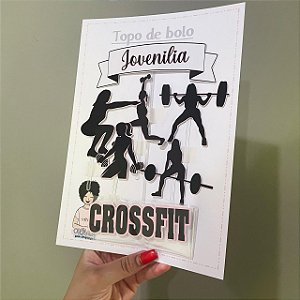 Topo de bolo crossfit personalizado