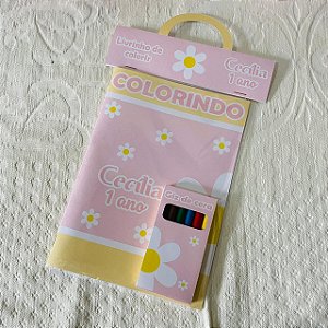 Livrinho de colorir margaridas