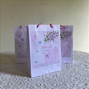 Sacola surpresa personalizada borboletas