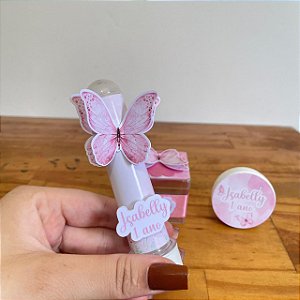 Tubetes acrílicos borboletas