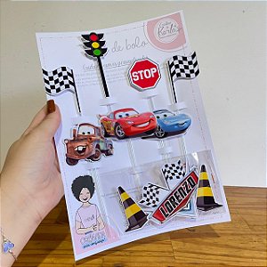 Topo de bolo Mcqueen personalizado