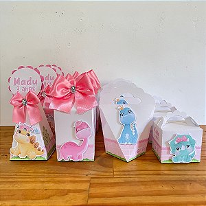 Kit festa dinossauro rosa