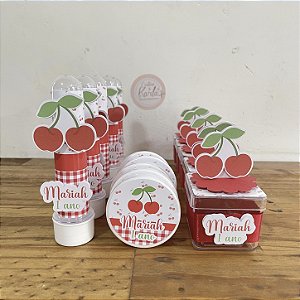 Kit de acrílicos personalizados cerejinha