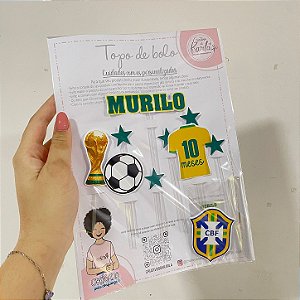 Topo de bolo copa do mundo