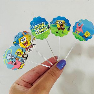 Topo de docinho bob esponja - 10 unidades