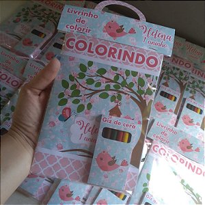 Livrinho de colorir jardim encantado