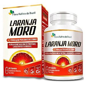 LARANJA MORO+PICOLINATO DE CROMO 60CAPS