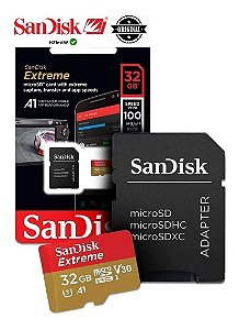 Cartão Sandisk Extreme Micro Sdhc 32gb 100mb/s