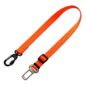 Cinto de Segurança Para Cachorro Linha Neon Orange