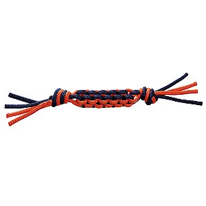Brinquedo de corda para cães - Azul Marinho e Laranja