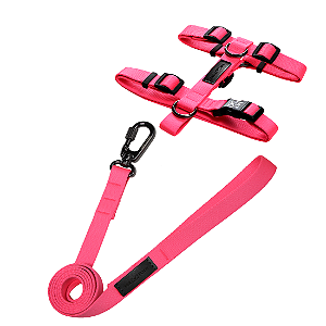 Kit Peitoral H + Guia - Linha Neon - Pink