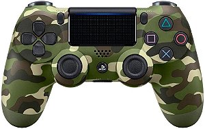 Ps4 - Controle sem fio Dualshock Ps4 - Camuflado Verde
