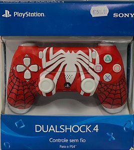 Controle Dualshock 4 - PlayStation 4 - Homen Aranha