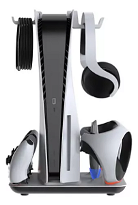 Base Ps5 Cooler Resfriamento Suporte Carregador 2 Controles