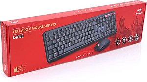 Teclado E  Mouse Sem Fio K-W - 100