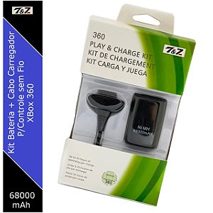 Kit Bateria P/ Controle Xbox 360