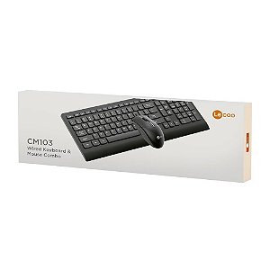 Teclado E Mouse Com Fio CM103 Lecoo