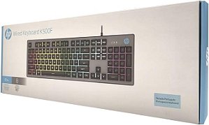 Teclado Gamer Com Fio K500f HP Metalico