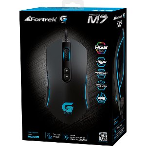 Mouse Gamer  M7 RGB Preto  Fortrek