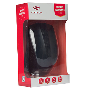 M-W20BK Mouse Sem Fio RC Nano M-W20BK Preto C3Tech