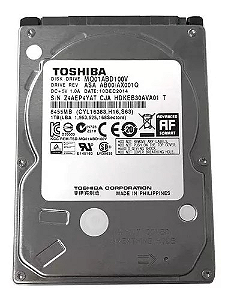 HD 1TB para Notebook - 128MB Cache - Slim 7mm - Toshiba MQ04ABF100