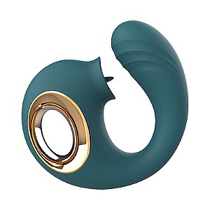 Vibrador Ponto G e Clitóris com língua - Snail