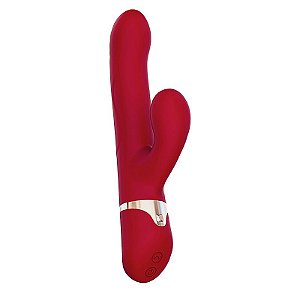 Vibrador de Ponto G e clitóris - Vai e vem - Red Velvet