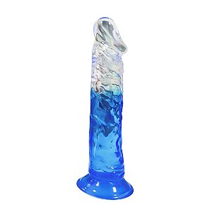 Prótese Peniana transparente/azul