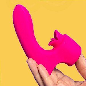 Dedeira de Ponto G e Clitóris com Vibro - Kiss