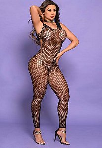 Bodystocking Macacão costas abertas - Y2152