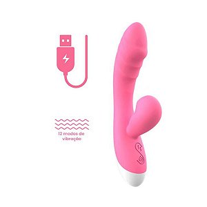 Vibrador Ponto G com Sugador de Clitóris