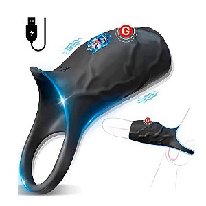 Capa Peniana com Anel e Vibrador
