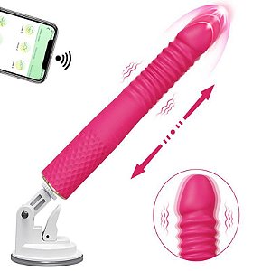 Mini sex machine Vibrador com base de apoio - via APP