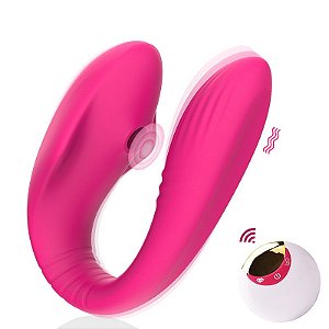 Vibrador de Casal com Sugador de clitóris