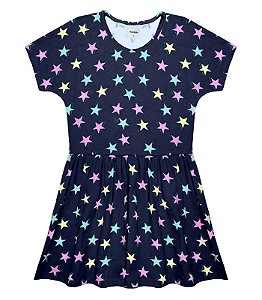 Vestido Infantil Star Rovitex Kids - Marinho