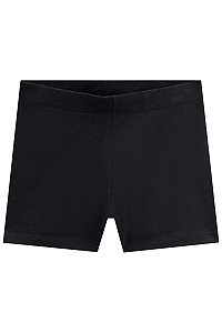 Shorts Basic em Cotton Preto 43384Cor3 Kukiê